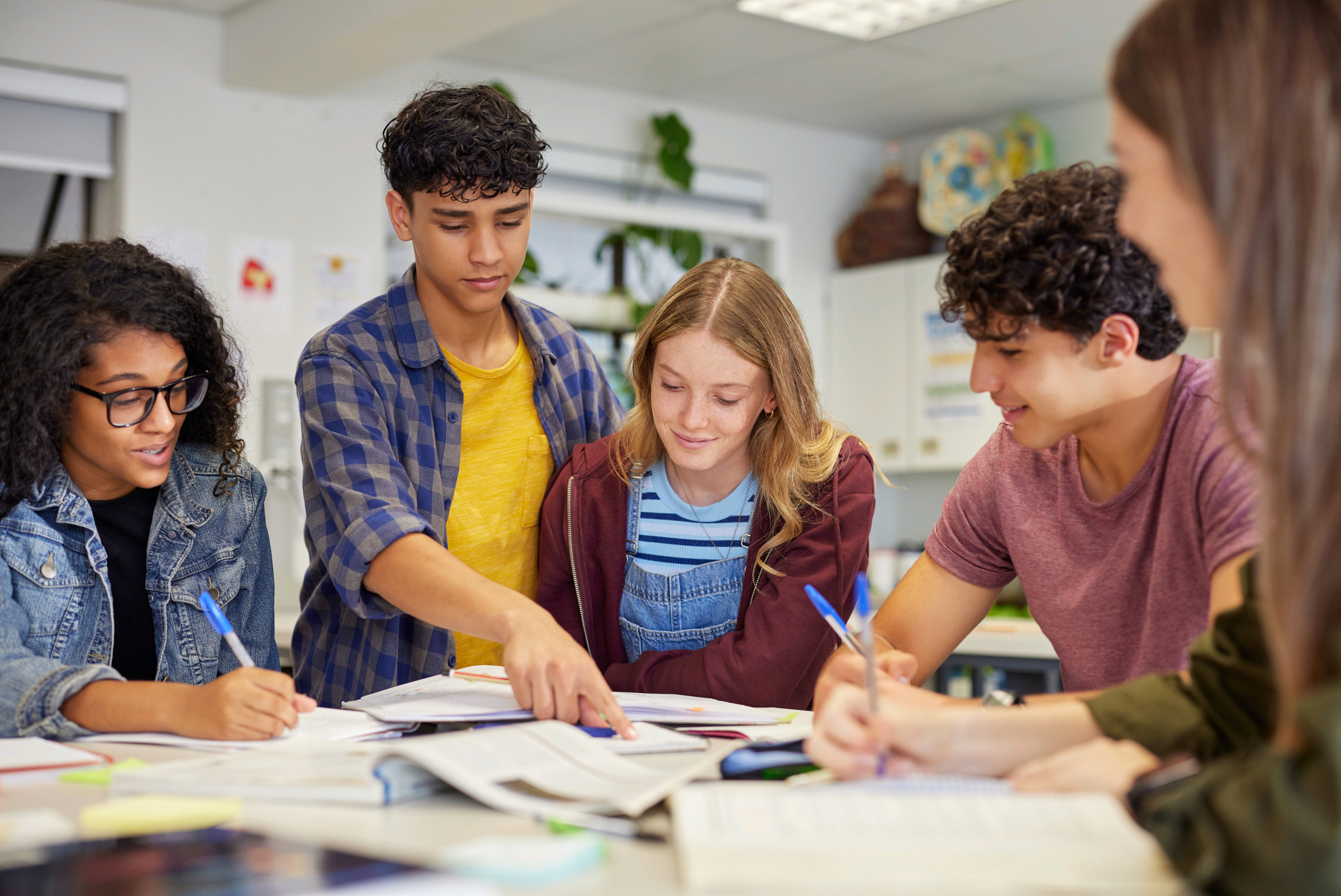 Students learning